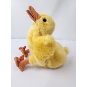 Folkmanis Plush Hand Puppet Duckling Yellow Plush Duck 9” Stuffed Animal NWOT